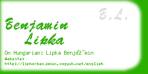 benjamin lipka business card